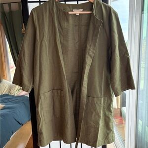 Olive Green Eileen Fisher Jacket